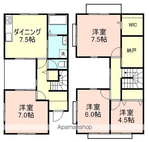 【和歌山市松ケ丘のテラスの間取り】