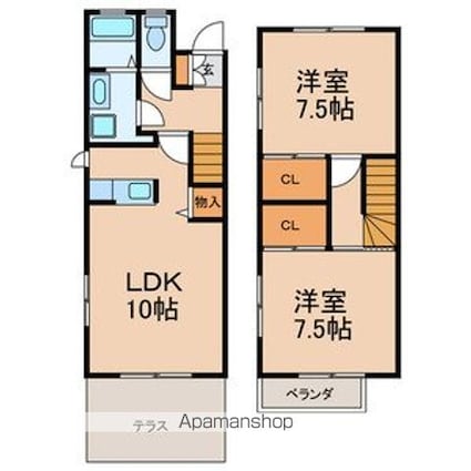 ガーデン[2LDK/70.43m2]の間取図