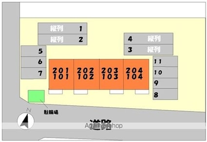 セピアコート若穂[2LDK/51.79m2]の配置図