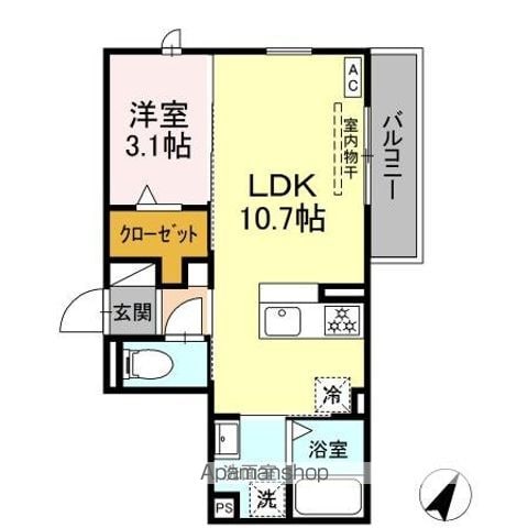 【仮）ＤーＲＯＯＭ葵西の間取り】