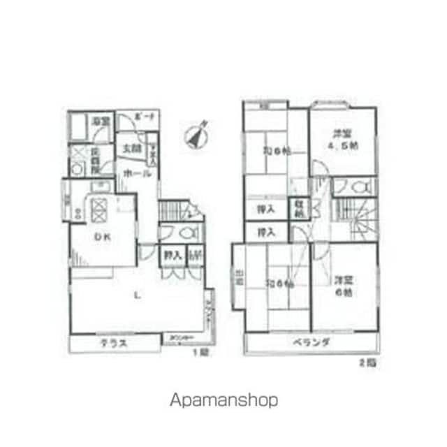 国分寺市富士本１丁目貸家[4LDK/89.1m2]の間取図