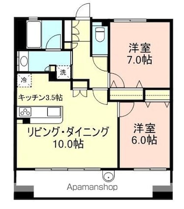 和歌山県和歌山市伝法橋南ノ丁[2LDK/61.98m2]の間取図