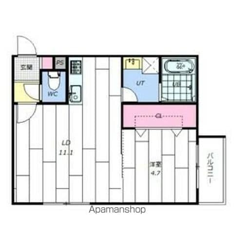LUANA福住の間取り写真