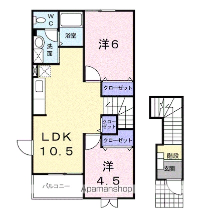 ニューライフセーダⅠ[2LDK/51.67m2]の間取図