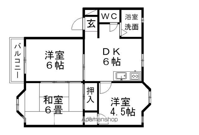 BELLEDYTAKAMIYAの間取り写真