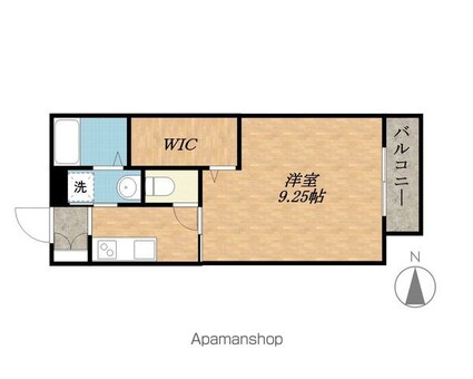 ワイジェイエム２０[1K/30.39m2]の間取図