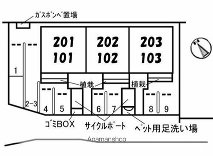 アルカディア深川[2LDK/54.89m2]の配置図