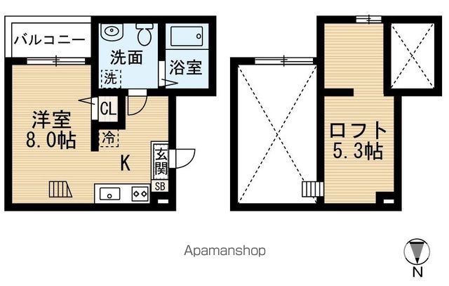 シャンティ中島の間取り写真