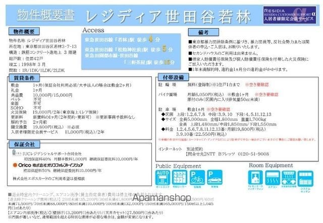 レジディア世田谷若林[1DK/30.3m2]のセキュリティ