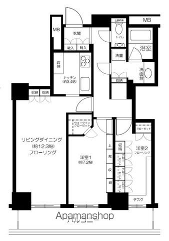 ローレルコート新宿タワーの間取り