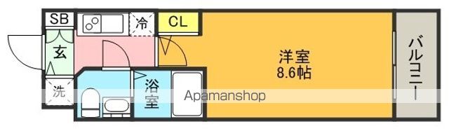 SーRESIDENCE神戸磯上通の間取り写真