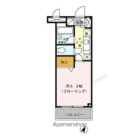 【練馬区貫井のマンションの間取り】