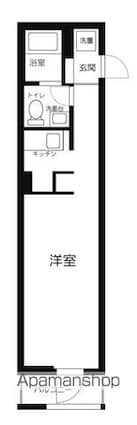 Ｍｅｒｃｕｒｙ[1K/25.11m2]の間取図