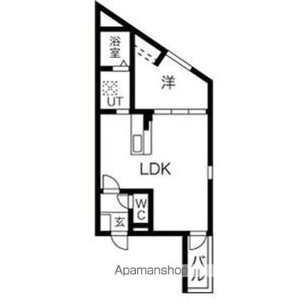 ＤＥＶＥＬＤ栄生　ＥＡＳＴ[1LDK/40.18m2]の間取図