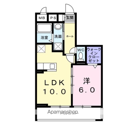 フォーリーフ　クローバー[1LDK/40.19m2]の間取図