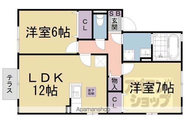 リビングタウン堅田 C棟の間取り写真