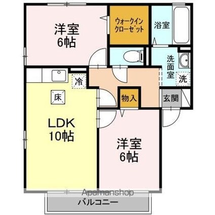 リビングタウン将監ＡＢＣＤＥ[2LDK/55.44m2]の間取図