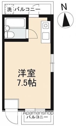 ＢＯＸ・Ｔ[1R/17.8m2]の間取図