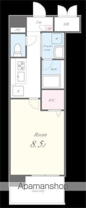 ＣＯＮＳＴＥＬＬＡＴＩＯＮ[1K/29.89m2]の間取図