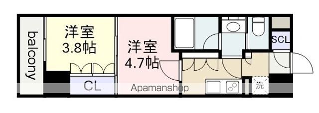 ザ・パークハビオ名古屋松原の間取り写真