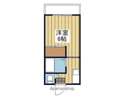 オックスフォードサーカステラス[1K/29.81m2]の間取図