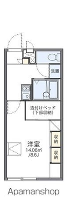 レオパレス檀田Ａ[1K/23.18m2]の間取図