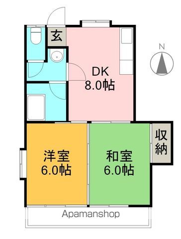マンション第一五台山の間取り写真