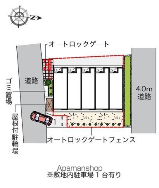 レオネクストＳＨＯＩＮ[1LDK/56.04m2]の配置図