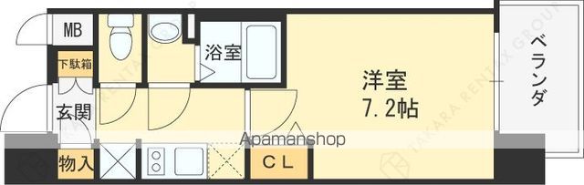 レシオス大阪城北詰の間取り写真