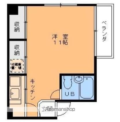 ＴＲＯＩＳ　トロワ[1R/23.03m2]の間取図