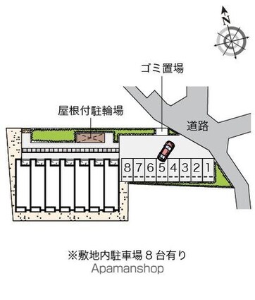 レオネクストハイム　トミ[1R/33.7m2]の配置図