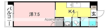 吉野マンション[1K/20m2]の間取図