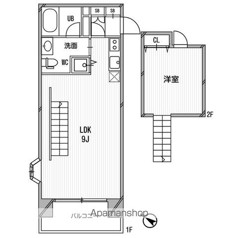 【大阪市西区江戸堀のマンションの間取り】