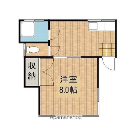 ベルメゾン[1K/28.56m2]の間取図