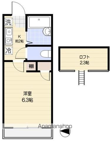 シャーロットヒルズ 202 ｜ 神奈川県横浜市鶴見区東寺尾東台2-39（賃貸アパート1K・2階・18.16㎡） その2