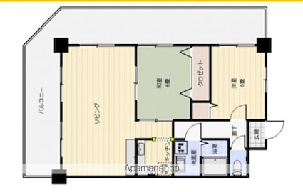 ロイヤル竜王[2LDK/65.97m2]の間取図