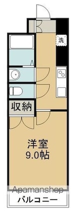 グレイスハイツ新寺[1K/29.73m2]の間取図