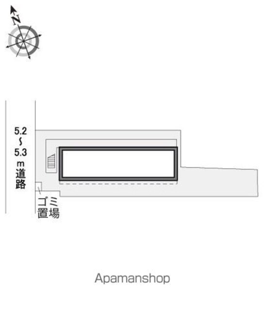 レオパレス清水[1K/20.28m2]の配置図