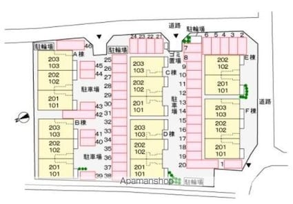 グランデ　カーサＡ[2LDK/58.86m2]の配置図