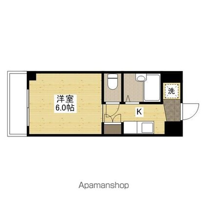 アヴニール古市橋[1R/19.98m2]の間取図