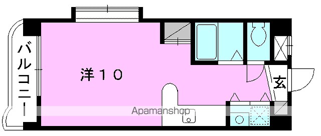 メゾンドール室町[1R/23.36m2]の間取図