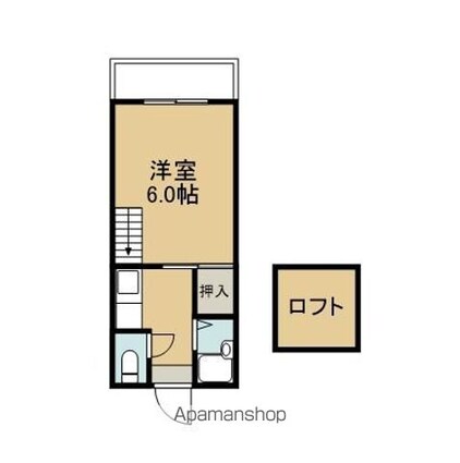 Ａ－ＳＴＥＰ恒久[1K/20.64m2]の間取図