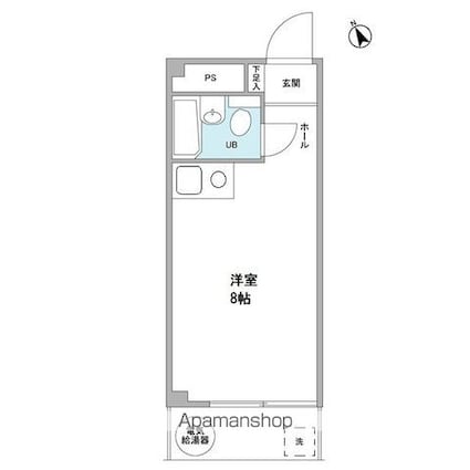 セントヒルガーデン[1R/16.2m2]の間取図