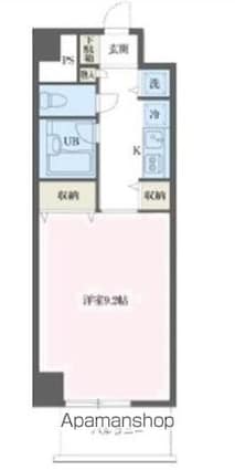 コスモリード幡ヶ谷[1R/28.69m2]の間取図