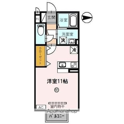ディールーム和田東[1R/30.03m2]の間取図