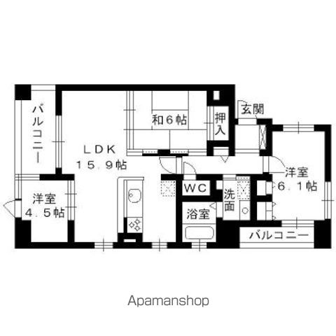 コスモ博多古門戸の間取り