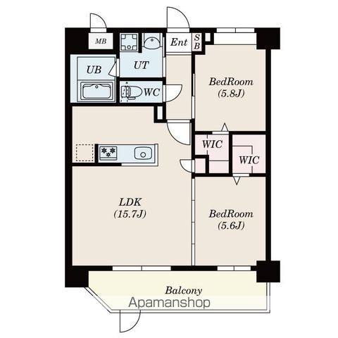TKーRESIDENCE半道橋ACHIEVEの間取り写真