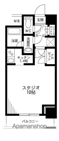 【千代田区神田神保町のマンションの間取り】