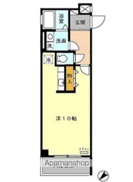 ヒルトップ成増[1R/32.7m2]の間取図