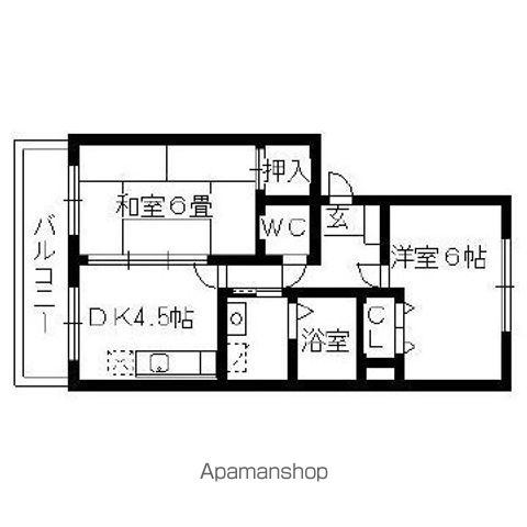 シャレール花見の間取り写真